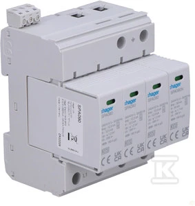 Hager SPA931 OGR.PRZEP.T1+T2 4P TN-S/TT 40KA