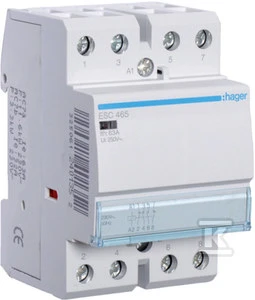 Hager modulinis kontaktorius 63A 2NO 2R 230V AC (ESC465)