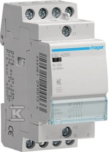Hager Silent modulinis kontaktorius 25A 4Z 0R 230V AC (ESC425S)