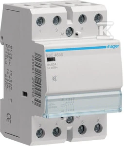 Hager Silent modulinis kontaktorius 63A 4NO 0R 230V AC (ESC463S)