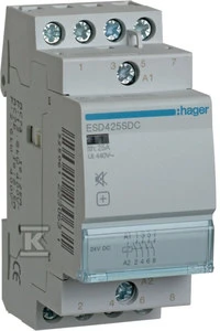 „Hager“ tylus modulinis kontaktorius 25A 4W 24V AC/DC (ESD425SDC)
