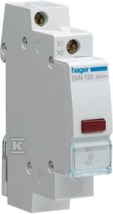 Hager LED signalinė lempa 230V AC raudon - SVN122