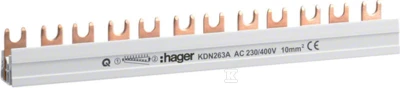 Hager SZY.GRZ.WID.POZ.2P 10MM2 12M