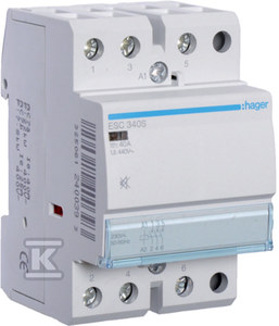 Hager TYLIUS KONTAKTORIAUS 230VAC 3NO 40A AC-7A/B