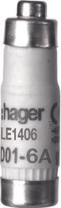 Hager WKŁ.BEZP.D0 D01/E14 6A 400VGL/GG