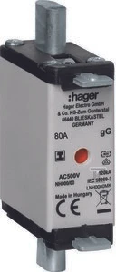 Hager Saugiklio jungtis NH000 80A gG 500V WT-000 (LNH0080MK)