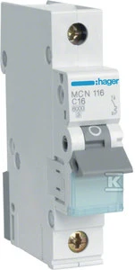 Hager MC116 C16A 1P automatinis jungiklis