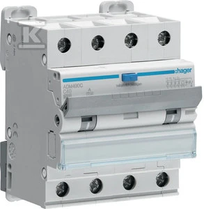 Hager A tipo 6kA RCBO (ADM490C)