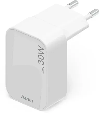 Hama 30W GaN 1x USB-C balta składana