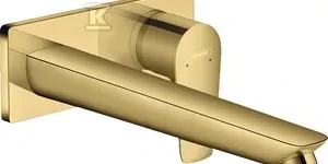 Hansgrohe HG Talis E 2-H HV sieninis maišytuvas - 225 mm snapelis, poliruoto aukso spalvos