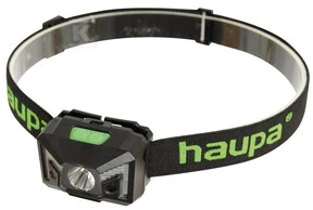 Haupa HUPFLASH125+ galvos žibintuvėlis su elastiniu diržu