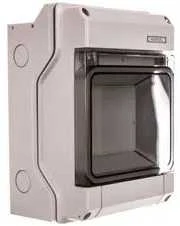 Hensel Modulinė paviršiuje montuojama skirstomoji plokštė KV 1 x 6 moduliai IP 65 be gnybtų KV 8106 (6100623)