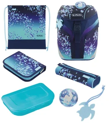 Herlitz SoftLight Plus Greenline Mėlyna Ice komplektas do plecaka szkolnego Dziewczyna Poliesteris Mėlyna, Granatowy (marynarski)