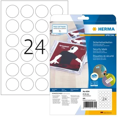 Herma Foiled lipnios etiketės (4234)