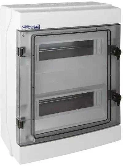 Hermetiškas modulinis paskirstymo skydas (500 V AC, 1000 V DC) 2x12 paviršinio montavimo (N+PE) IP65 RH-24 ELEKTRO-PLAST