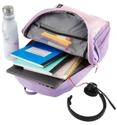 HP Campus 15.6 Backpack - 17 Liter Capacity - Lavender, Rožinė