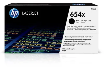 „Hewlett Packard (HP) HP 654X High Yield Juodas Original LaserJet Toneris Color LaserJet M651 kasetė (20 500 puslapių)