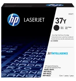 „Hewlett Packard“ (HP) „HP 37Y Extra High Yield Juodas lazerinis Toneris“ kasetė, 41000 puslapių, skirta HP Laserjet Enterprise Flow M631, 632, M608, M609,631