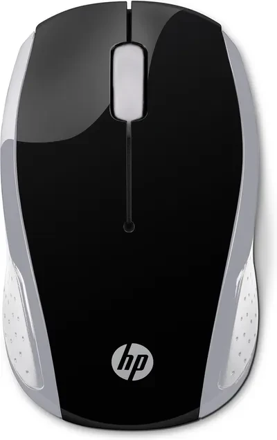 Hewlett Packard (HP) HP Pelė 200 Kabellos USB-A 3-Tasten Sidabrinė/Juodas