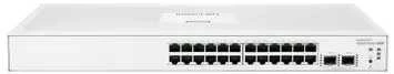 Šakotuvas Hp Enterprise HP1 HPE Aruba Networking tinklo komutatorius su momentiniu įjungimu 24p gigabito 2p SFP 1830 Valdomas L2 gigabito Ethernet (10/100/1000) 1U