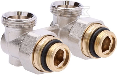 Honeywell Home „Honeywell“ dvigubo kampinio vožtuvo su 1/2 colio uždarymo svirtimi V2495EY015A