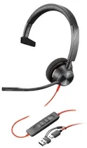 Ausinės Hp Poly Polimerinis „Blackwire 3310 Mono USB-C HS + USB-C/A“