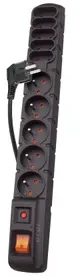 Maitinimo juosta su apsaugine Acar S10 juoda - 10 lizdų - 1.5 m