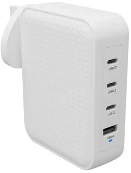 „Hyper HyperJuice“ 145 W USB-C GaN kelioninis įkroviklis su 4 prievadais - Juodas