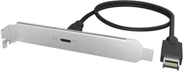 Icy Box Adapteris Icy Box USB 20 Gbit/s su Type-E prievadu