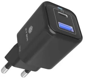 Icy Box IB-PS1020-PD USB įkroviklis 20W, 1x Type-C, 1x Type-A