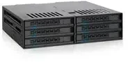 Carruzzo Icy Dock MB326SP-B diskų masyvas 0 TB Stovas (1U) Juoda