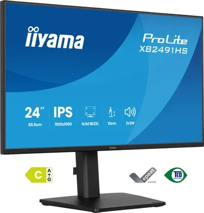 iiyama ProLite XB2491HS-B1 monitorius komputerowy 60,5 cm (23.8") 1920 x 1080 px Full HD LCD Juodas