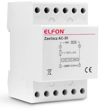 MAITINIMO AC-30 15V 2A ELFON OPTIMA