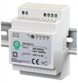 MAITINIMO TAIKYMAS DIN ''EURA'' DIN30W12 12V 2,5 A DC