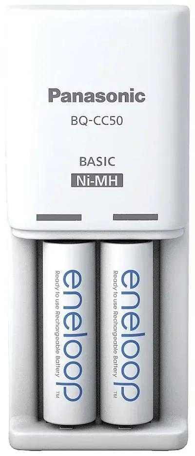 PANASONIC KOMPAKTINIS ĮKROVIKLIS + 2x AA ENELOOP 2000 mAh