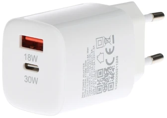 Aukey TINKLINIS ĮKROVIKLIS USB CHAR-X136B-30W Delta Power