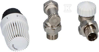 Imi Heimeier ŠILDYTUVŲ RINKINYS, C, 1/2" KAMPAS, GALVA + VOŽTUVAS + GRĄŽINIMAS