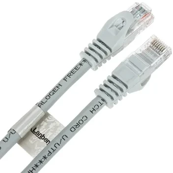 LANBERG Patchcord kat.6 UTP LSZH CU 3m pilkas Fluke pravaziavo