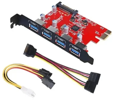 Carruzzo Inateck KTU3FR-4P sąsajos plokštė / adapteris Vidinis USB 3.2 Gen 1 (3.1 Gen 1)