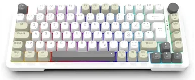 Carruzzo Inca IKG-455 klaviatūra Žaidimams USB + RF belaidė + Bluetooth QWERTY Vokiečių Balta