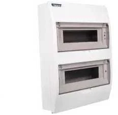 Incobex Elplast Incobex Modulis skirstomasis skydas 2x12 paviršiaus IP40 su atbulinės eigos bėgiu (ENE -00354)