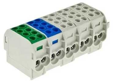 Incobex Elplast ENE-00512 Penkių polių gnybtų blokas ZGX 5x(1x25/2x16) mm2 (3P+N+PE) ENE-00512