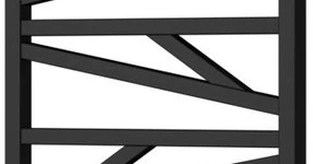 Instal Projekt dvieļu žāvētājs Trick, 1187x530 mm, matēts juodas