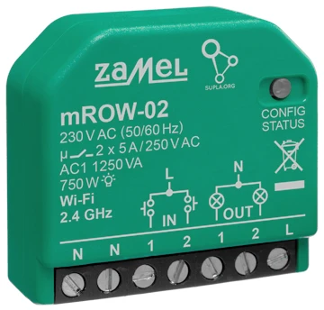 Zamel Supla Zamel mROW-02 - WiFi apšvietimo valdiklis - Android/iOS programa