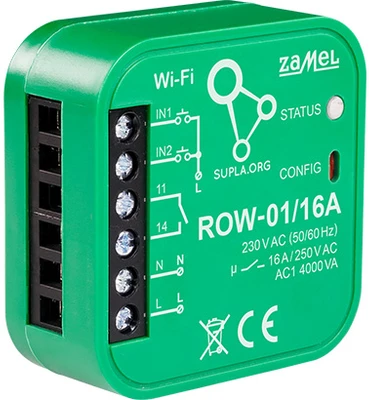 Zamel Supla ROW-01/16A 1x230V WiFi valdiklis