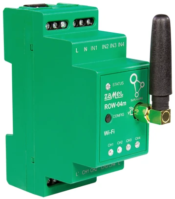 Zamel Supla ROW-04M 4x230V modulinis WiFi valdiklis