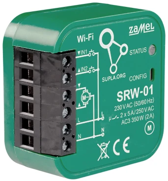 Zamel Supla SRW-01 - 230 V WiFi langinės valdiklis - Android / iOS
