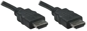 MANHATTAN HDMI kabelis, 7,5 m, HDMI kištukas su kištuku, ekranuotas, Juodas, 308441