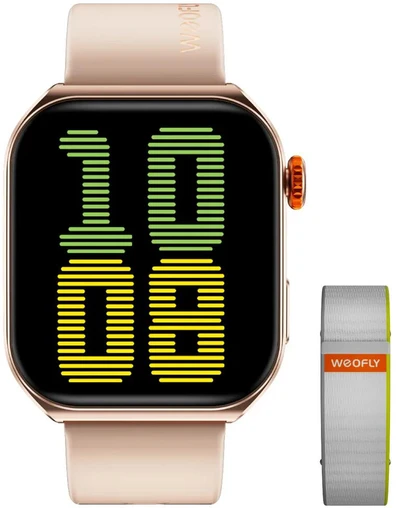 Weofly Weefly Edge 2 Išmanusis laikrodis - Daugiafunkcis laikrodis Bluetooth BT5.3 Auksinis