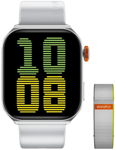 Weofly Edge 2 Išmanusis laikrodis - Multifunction Watch Bluetooth BT5.3 Sidabrinis
